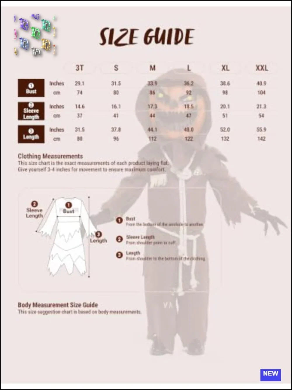 Kids Scary Scarecrow Halloween Costume with Pumpkin Mask, Boys Halloween Outfit